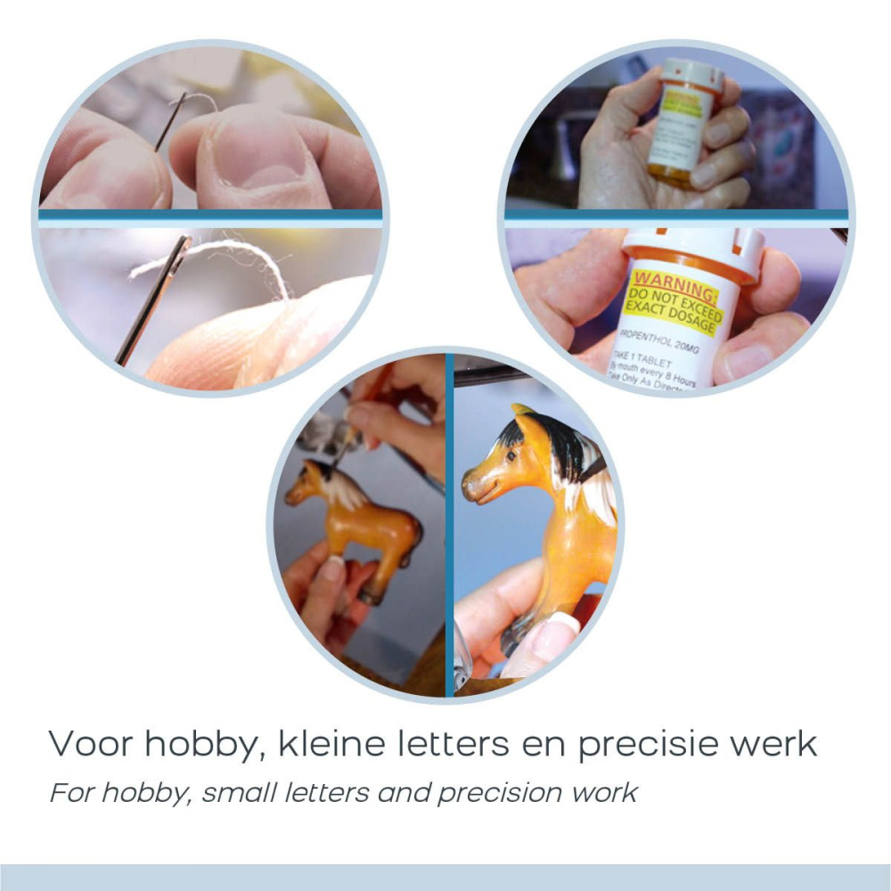 2er Sparset Ultraview - Vergrößerungsbrille mit LED