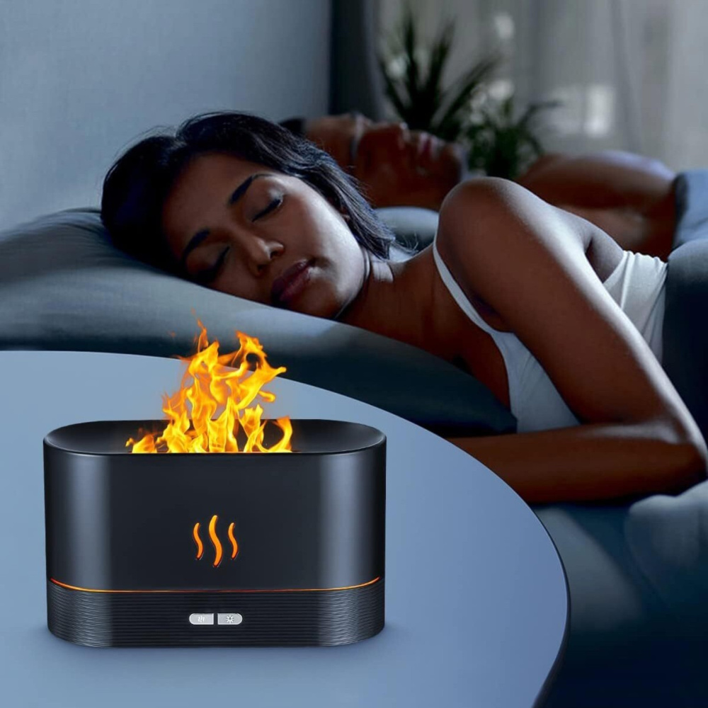 Aroma-Diffuser mit Flammen-Effekt 2-in-1