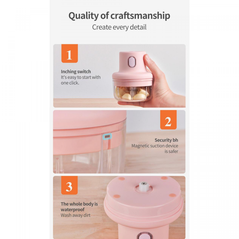 Elektrischer USB-Zerkleinerer 250 ml