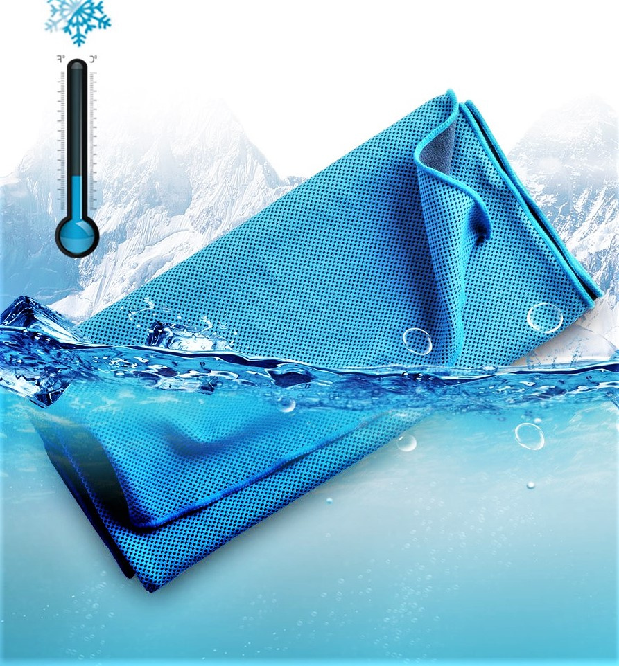 Aktiv kühlendes Handtuch blau (TA)