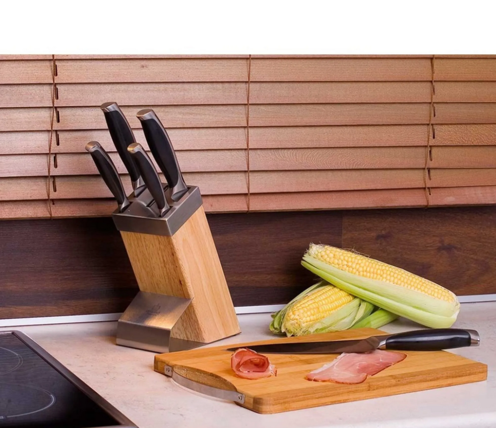 5-teiliges Messerset im Messerblock