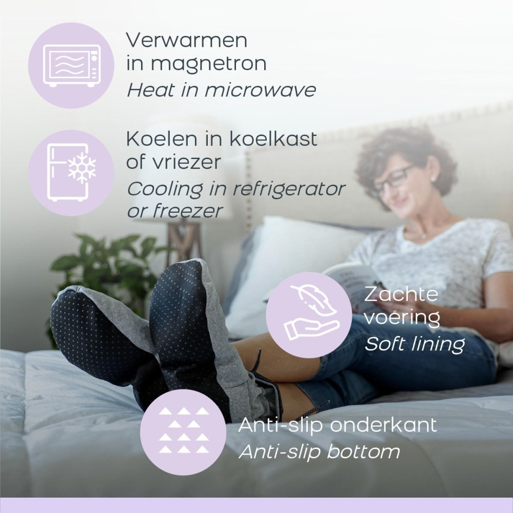 Cozy Boots – Kühl- & Wärme-Hauschuhe zur Fußentspannung