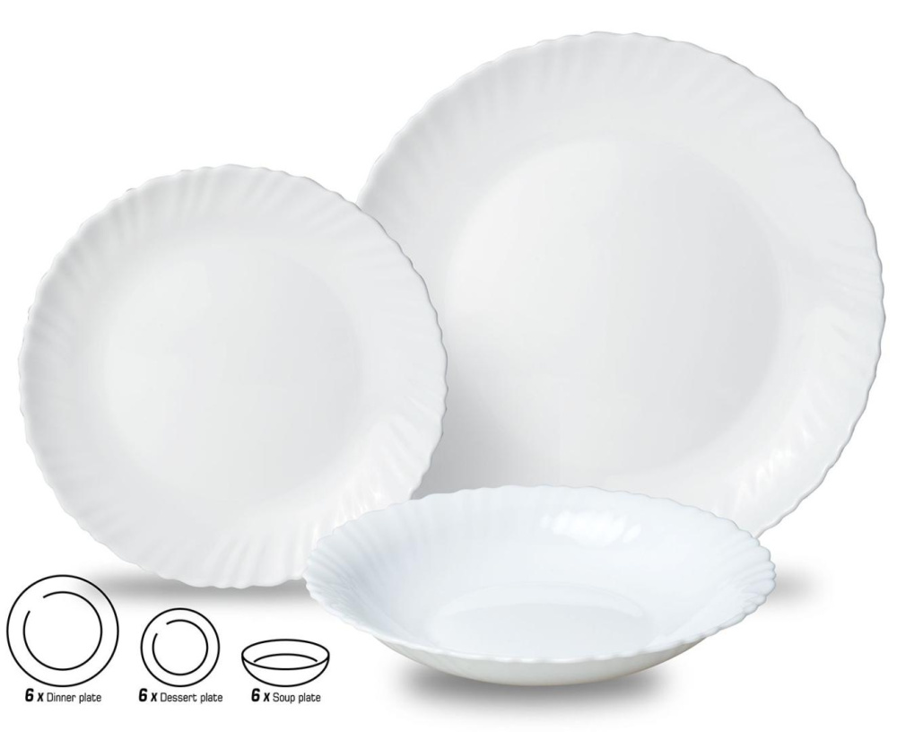 18-teiliges Tafelservice Geschirr-Set