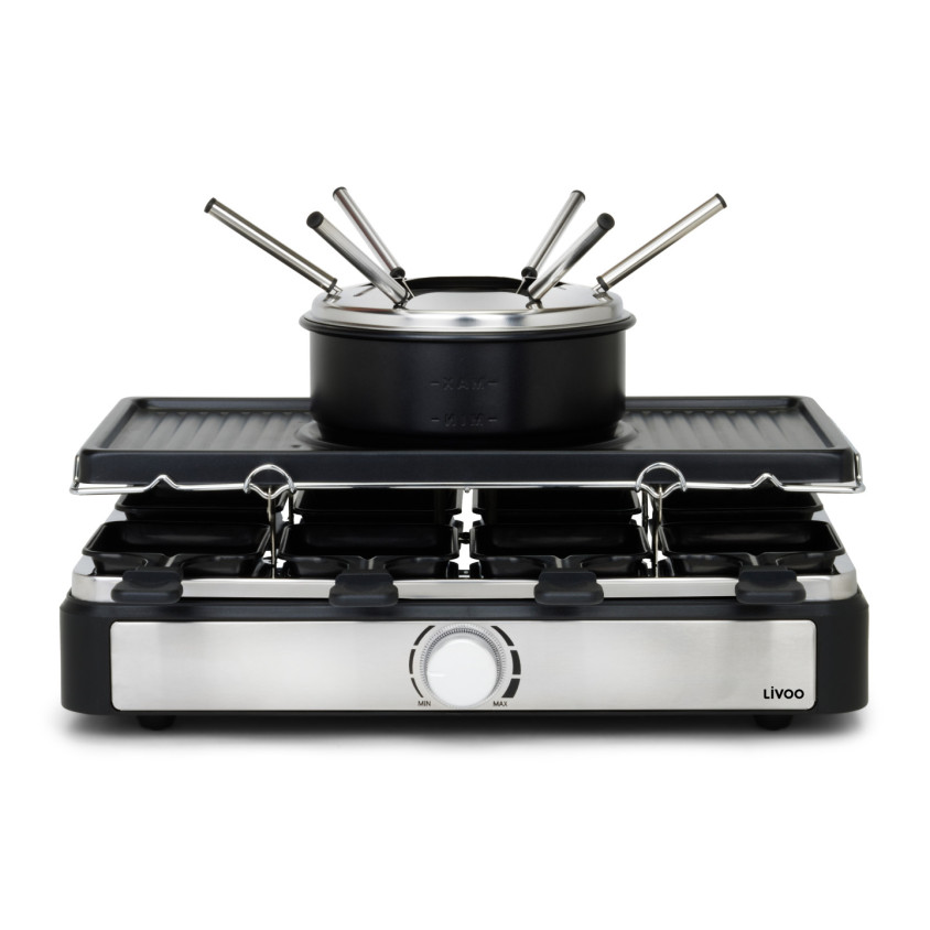 Raclette, Grill und Fondueset für 8 Personen
