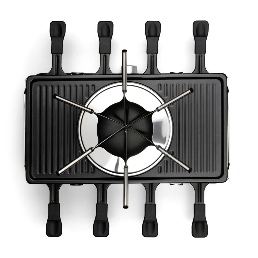 Raclette, Grill und Fondueset für 8 Personen