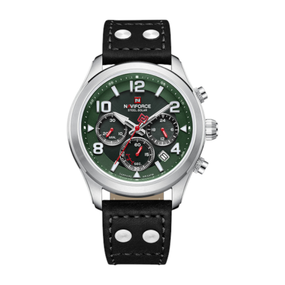 Herren-Armbanduhr Naviforce Solaris, schwarz