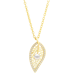 halskette_mit_blattanhaenger_und_perle