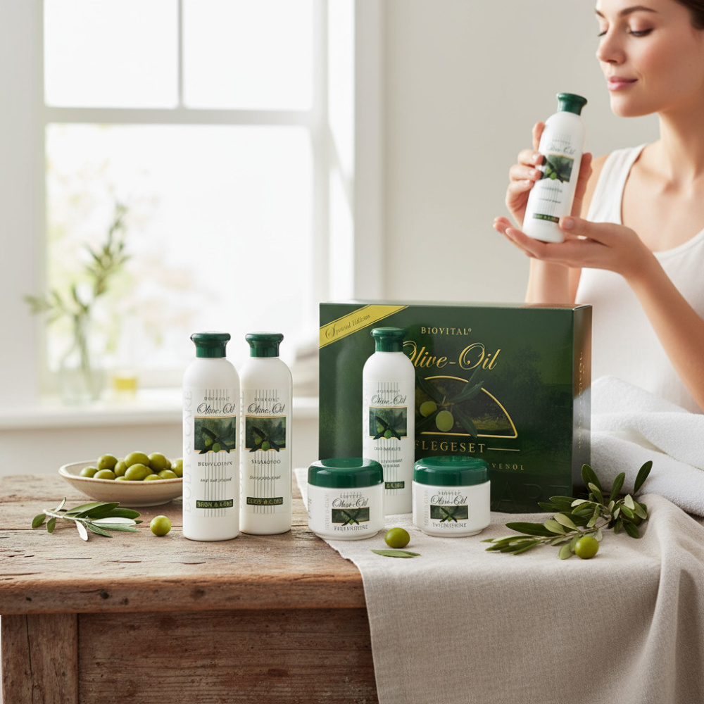 Olivenöl-Pflegeset für Haut & Haar