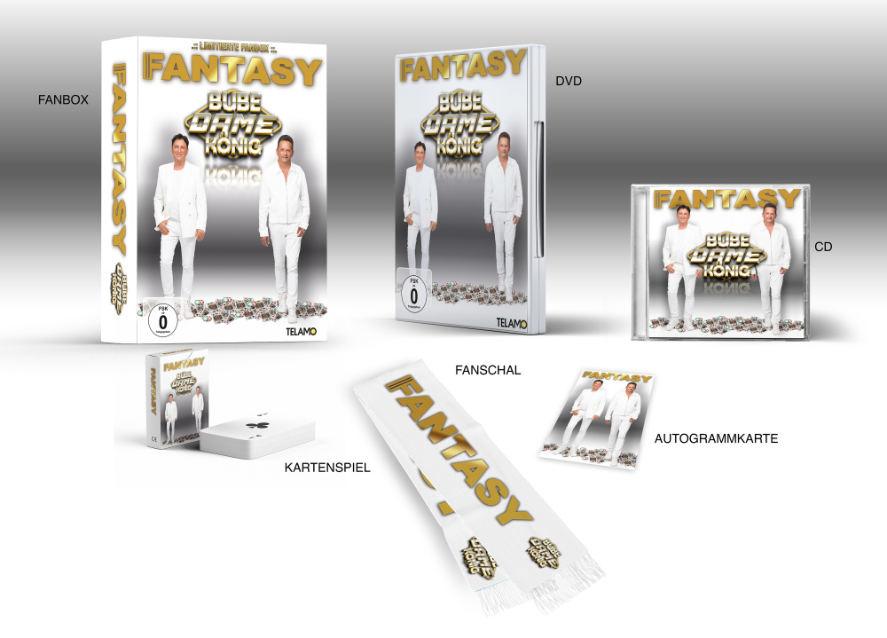 Bube Dame König Fanbox + GRATIS Kugelschreiber mit LED