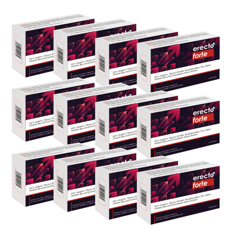 XXL-Sparpaket erectoforte (12 Packungen, 360 Kapseln)