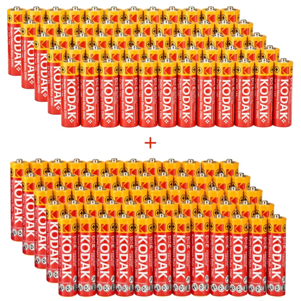 Produktabbildung: Super-Vorteilspaket: 120 Batterien von Kodak (60xAA + 60xAAA)