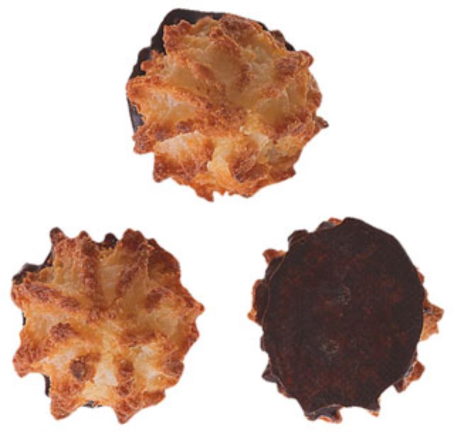 Kokosmakronen mit Zartbitter-Schokolade, 1000gr