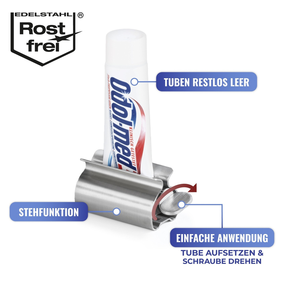 Edelstahl Tubenpresse, 3 Stück