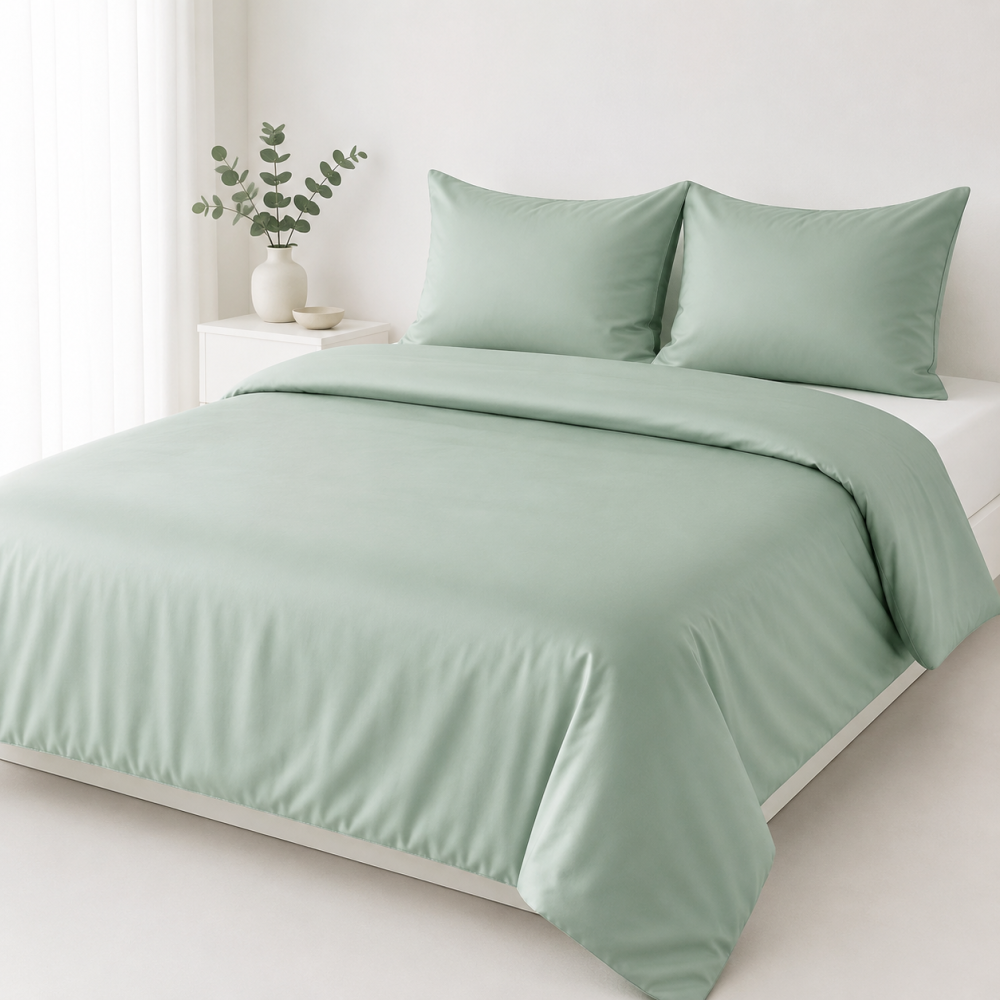 Tencel Bettwäsche Morgentau Mint 135x200cm
