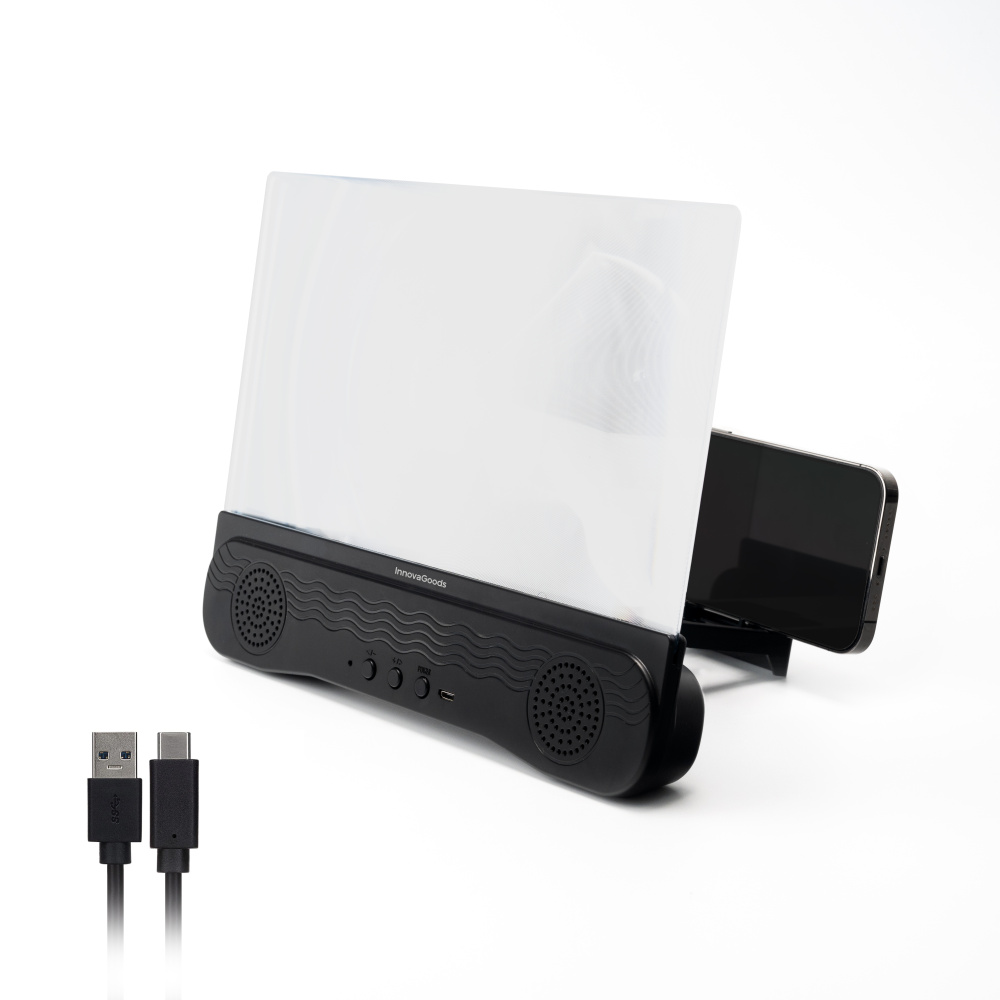 Handy-Bildschirmvergrößerung mit Lautsprecher