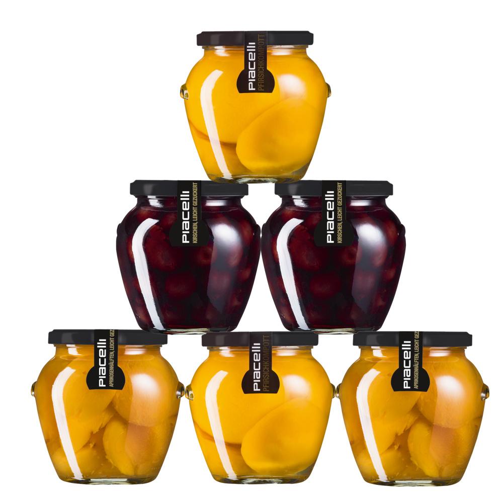 Eingelegte Früchte, 6er-Set