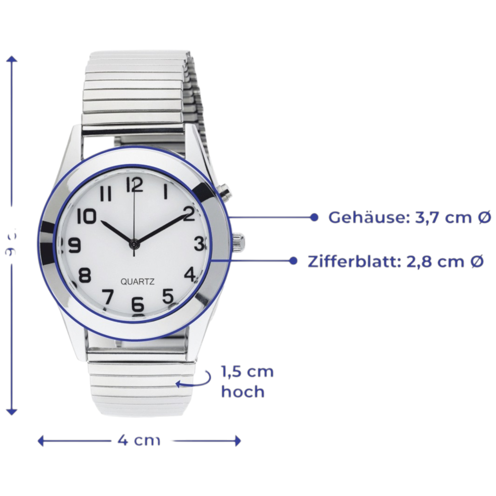 Beleuchtete Herren-Armbanduhr