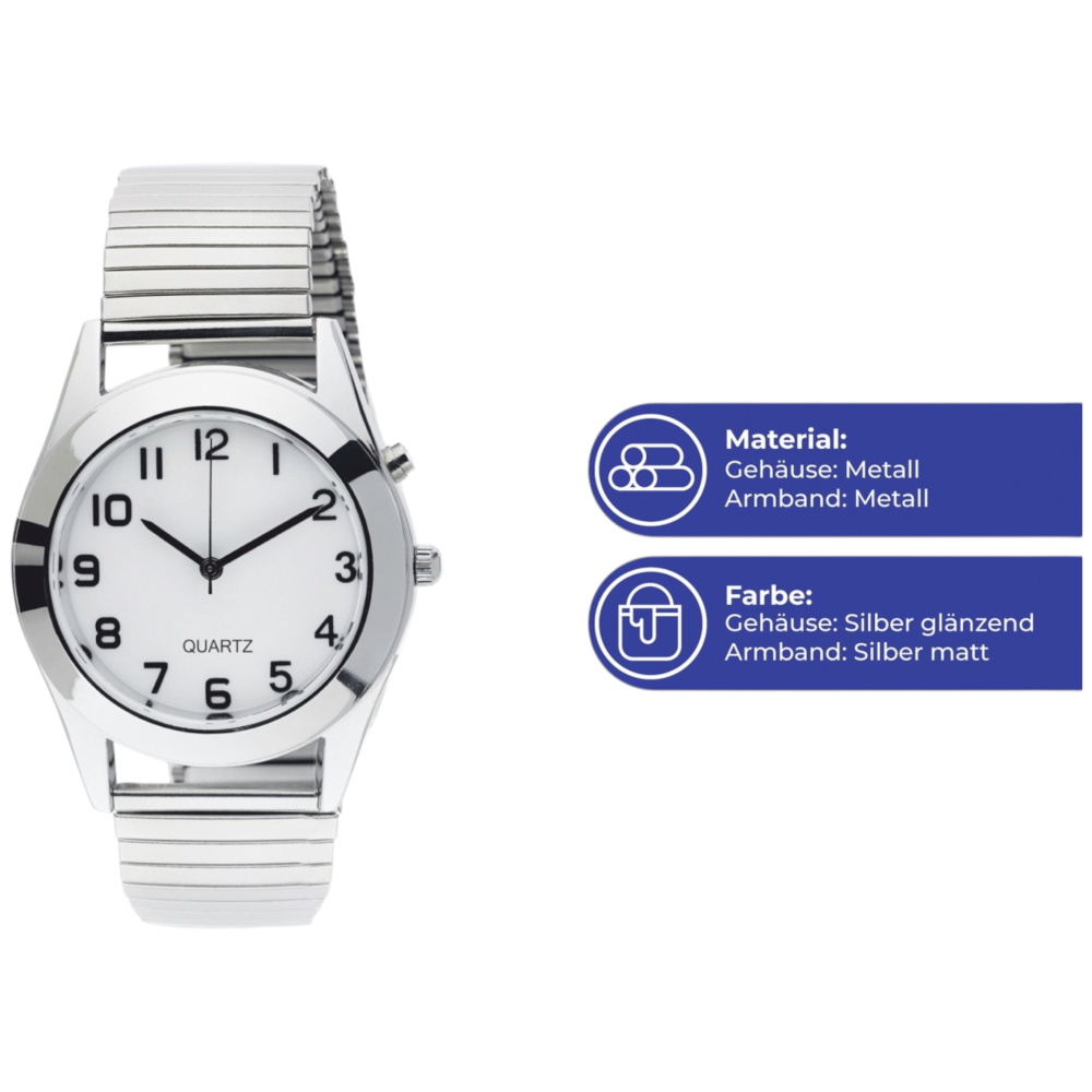 Beleuchtete Herren-Armbanduhr