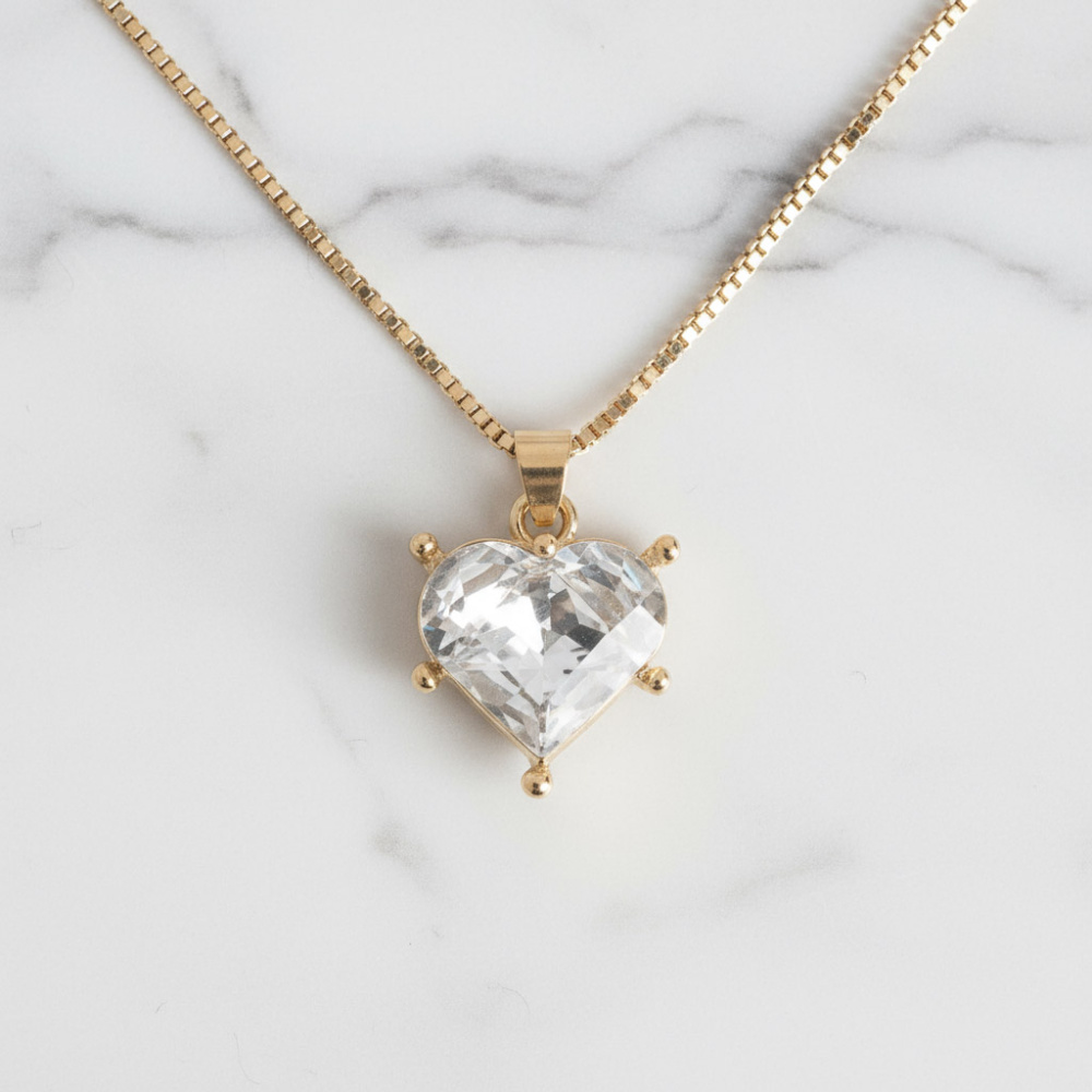 Halskette mit Herzanhänger (TA) VERSANDKOSTENFREI