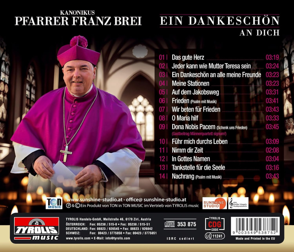 Ein Dankeschön an Dich-14 wunderschöne neue Lebenslieder