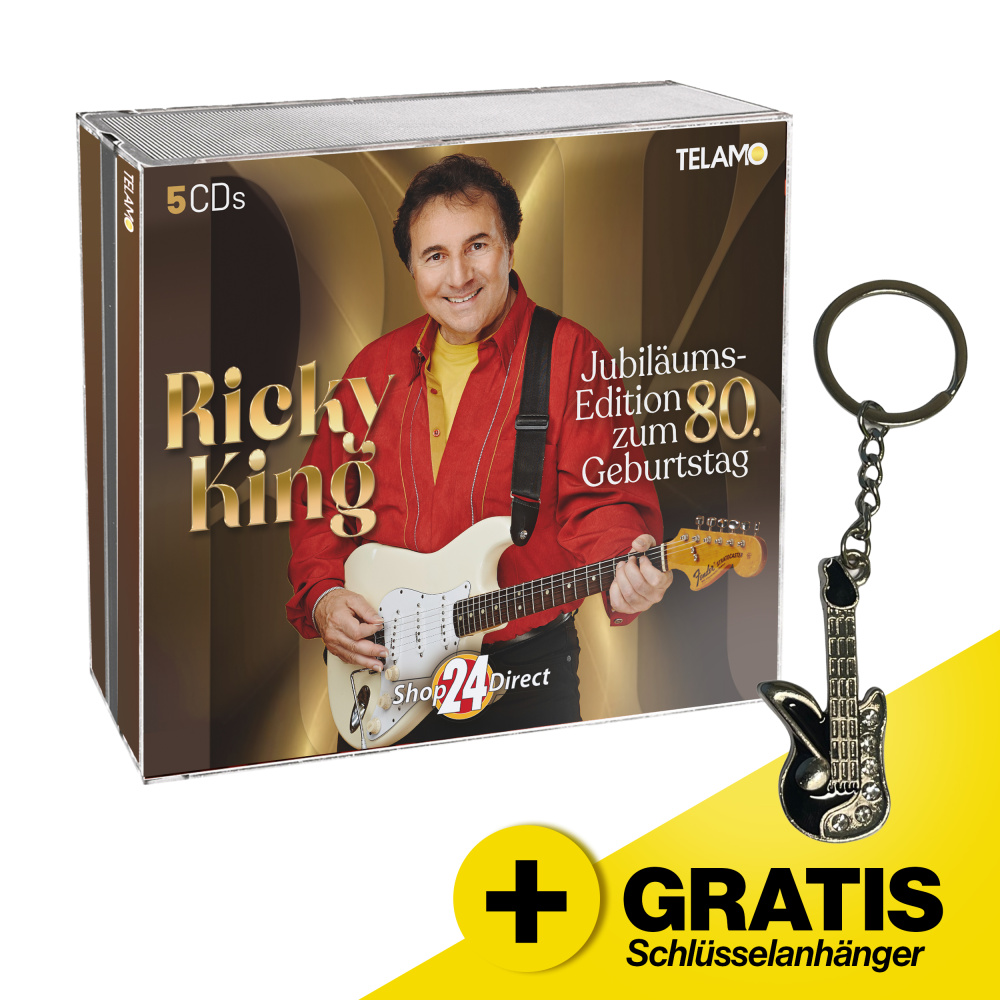 Jubiläumsedition zum 80. Geburtstag + GRATIS Schlüsselanhänger "Gitarre"