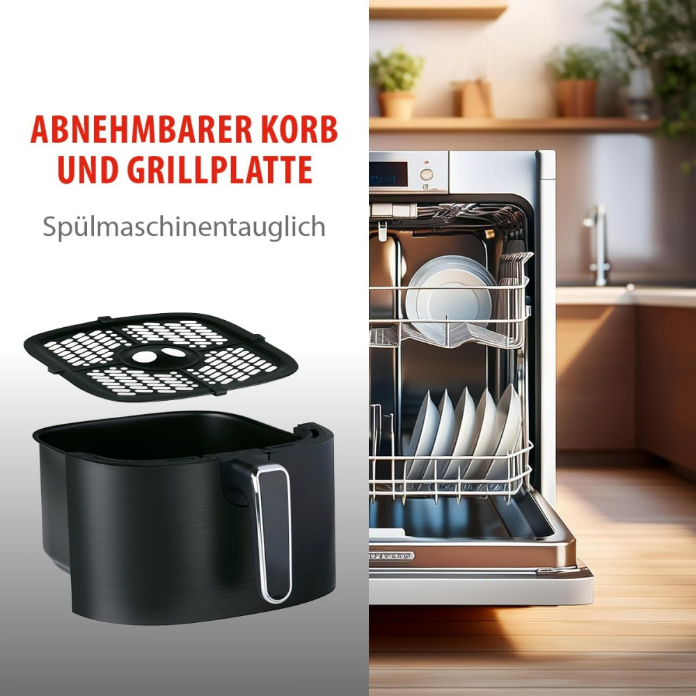 XL-Heißluftfritteuse 6 Liter, 1600 Watt