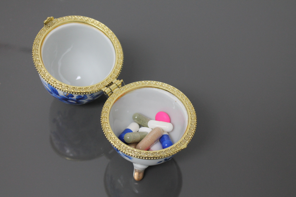 Porzellan-Eier, 4er-Set