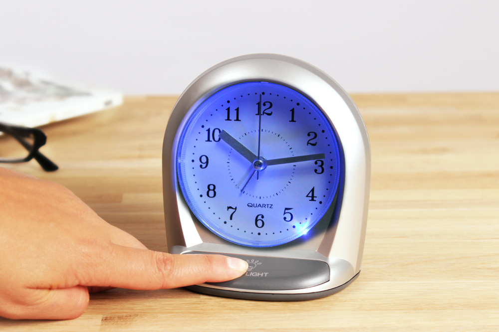 LED-Wecker leuchtend, rund