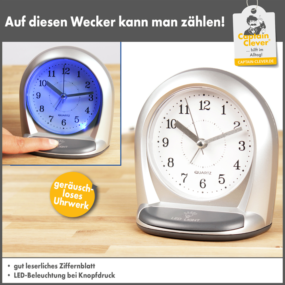 LED-Wecker leuchtend, rund