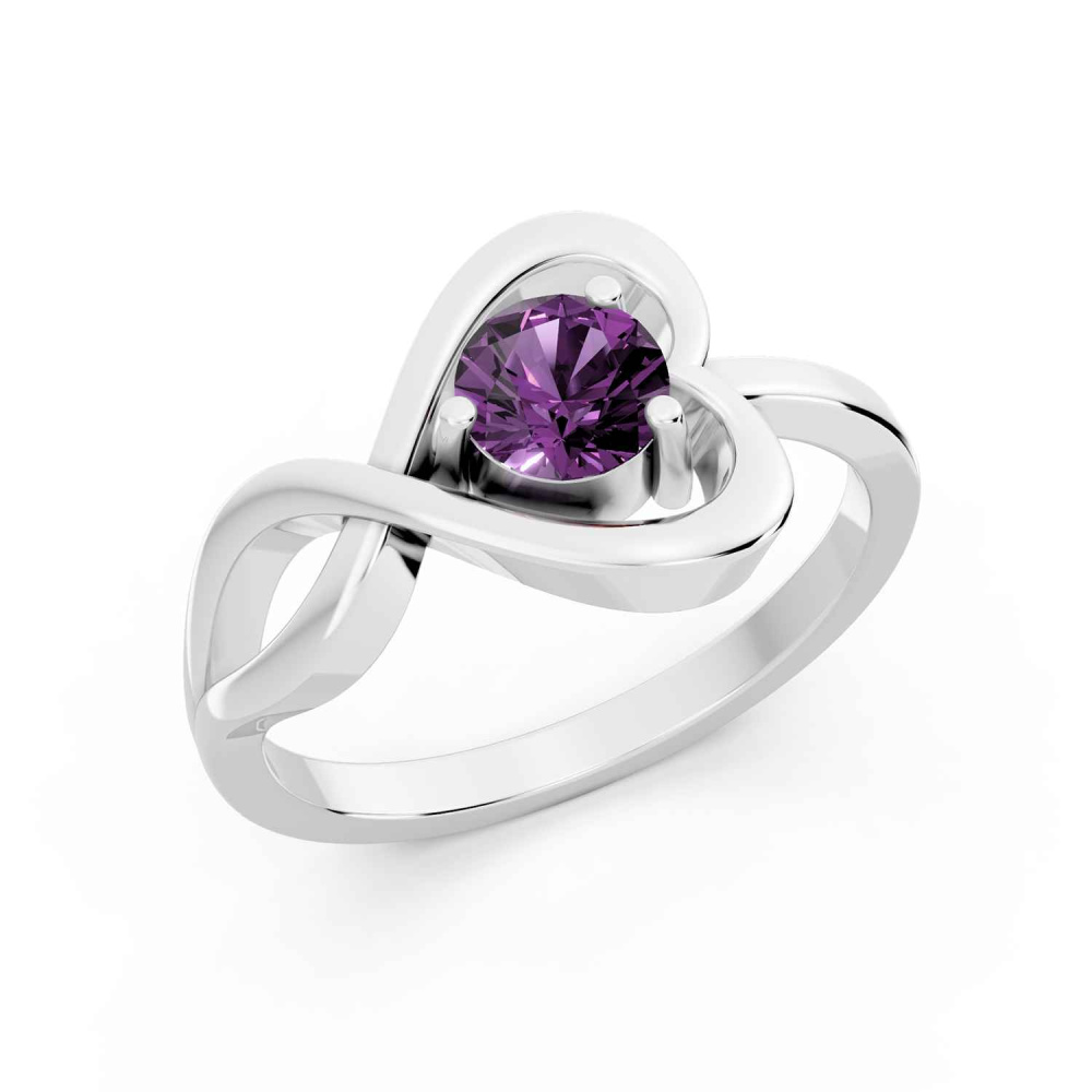 Echtsilber-Ring Violet Amour,  Gr. 56