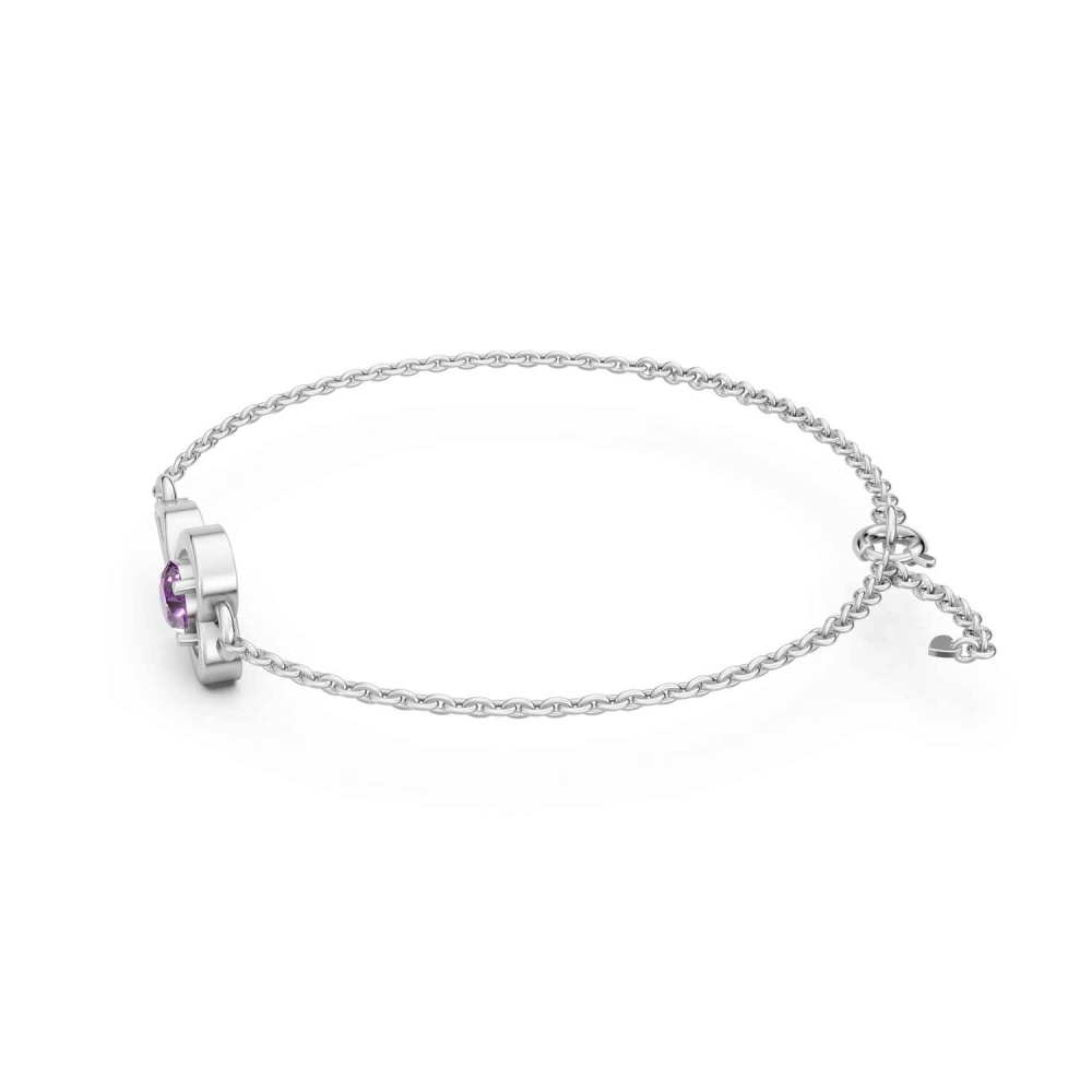 Echtsilber-Armband Violet Amour