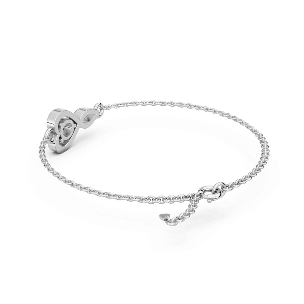 Echtsilber-Armband Violet Amour