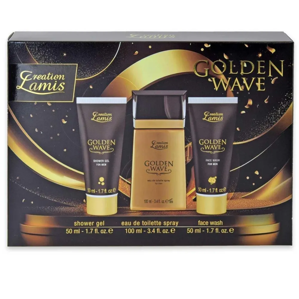 Parfümgeschenkset Golden Wave Eau de Parfum für Ihn (EdP)