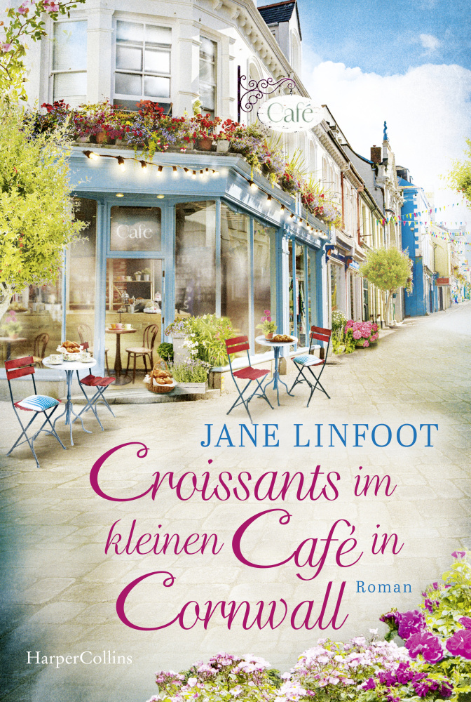 Croissants im kleinen Café in Cornwall