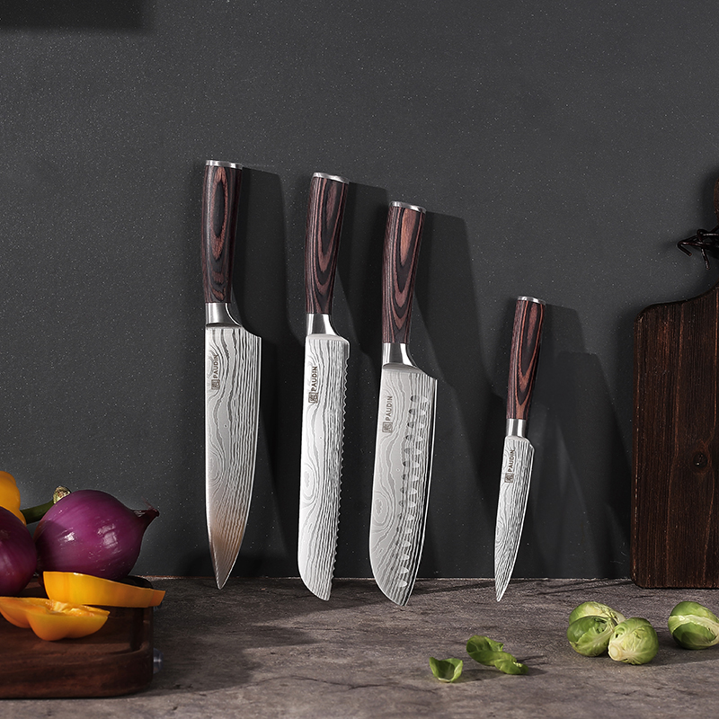 Küchenmesser-Set von Paudin, 4-teilig