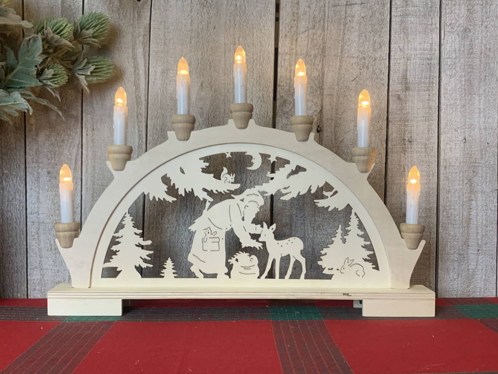 Produktabbildung: LED-Schwibbogen "Weihnachtsmann"