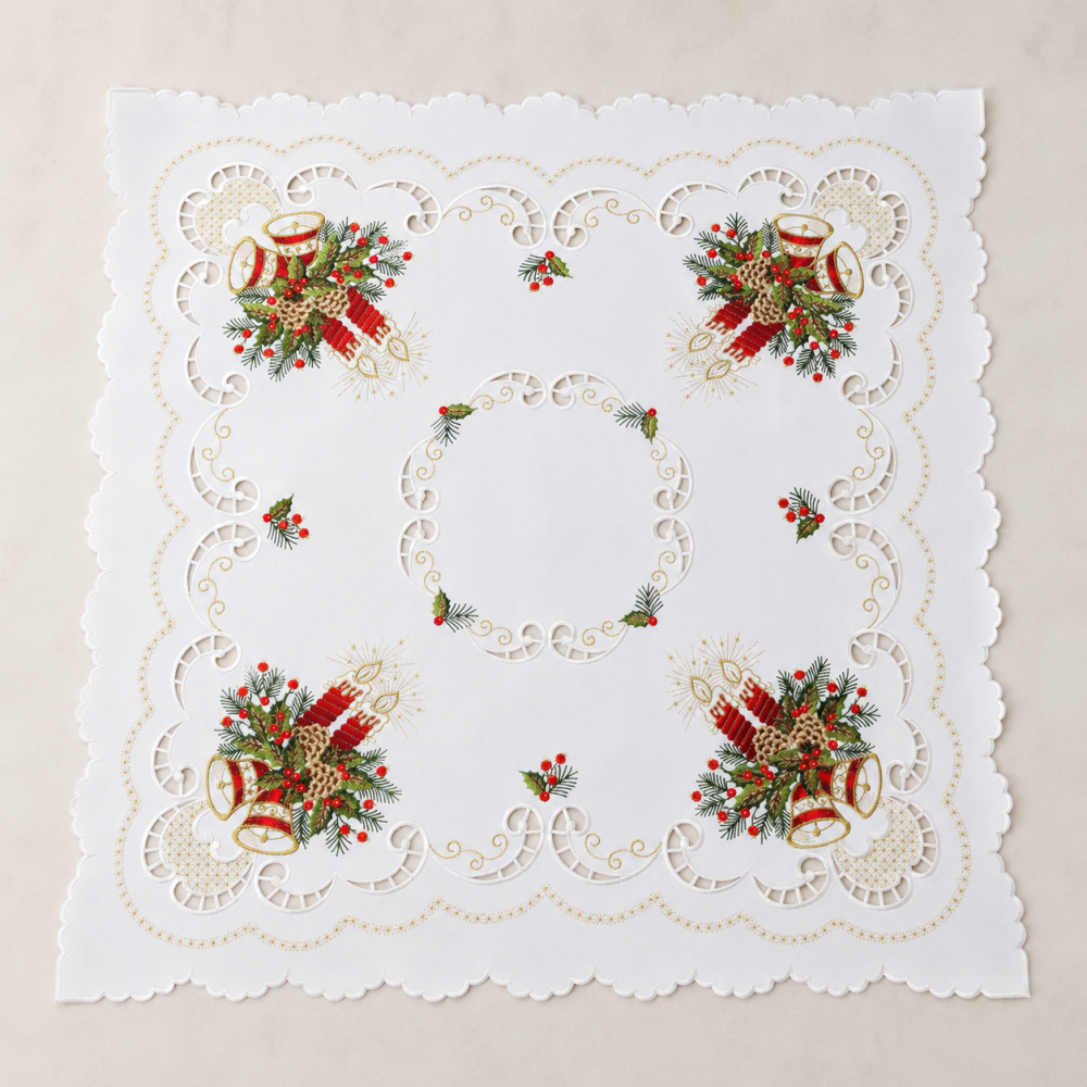 Produktabbildung: Mitteldecke "Weihnachten", 85x85cm