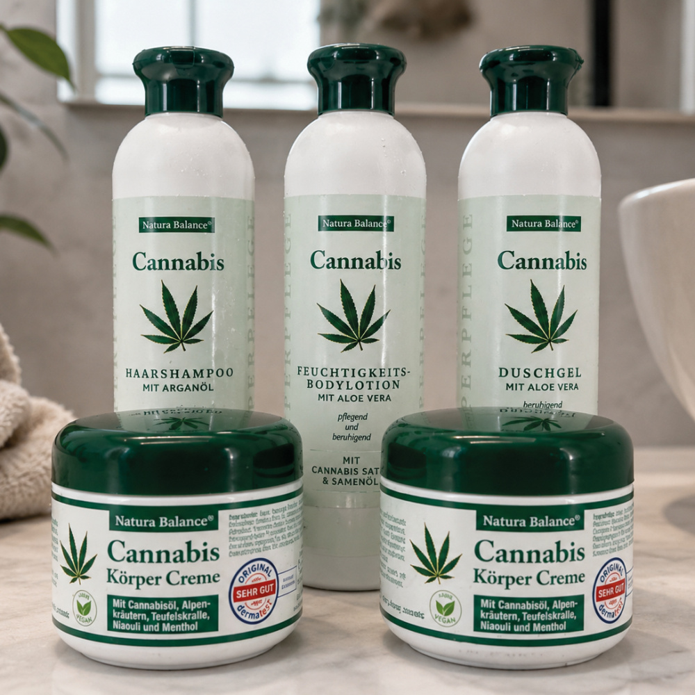 Cannabis Körperpflege-Set, 5-teilig