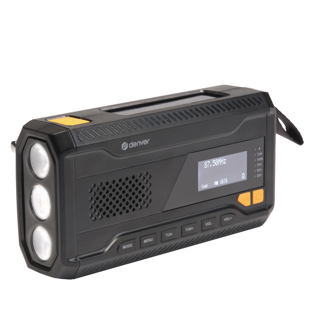 Notfallradio mit DAB+ und Taschenlampe