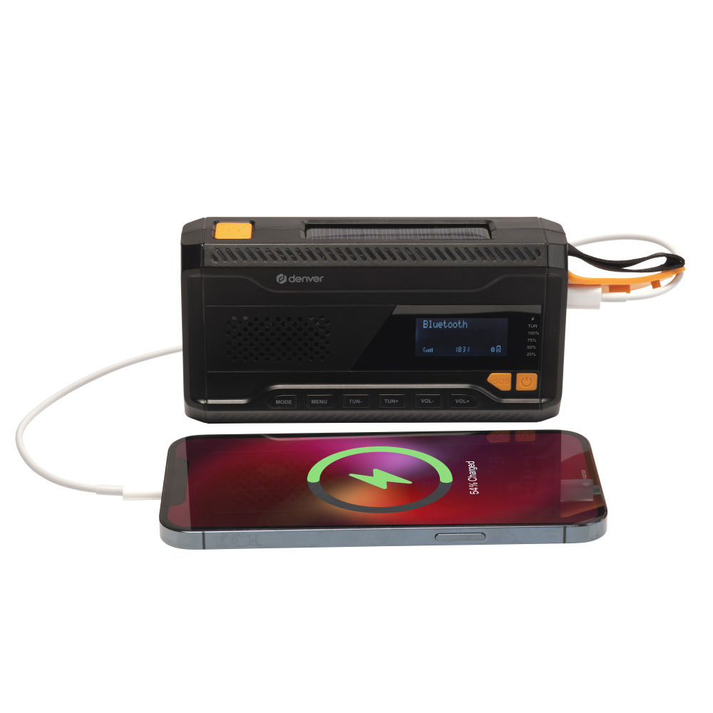 Notfallradio mit DAB+ und Taschenlampe
