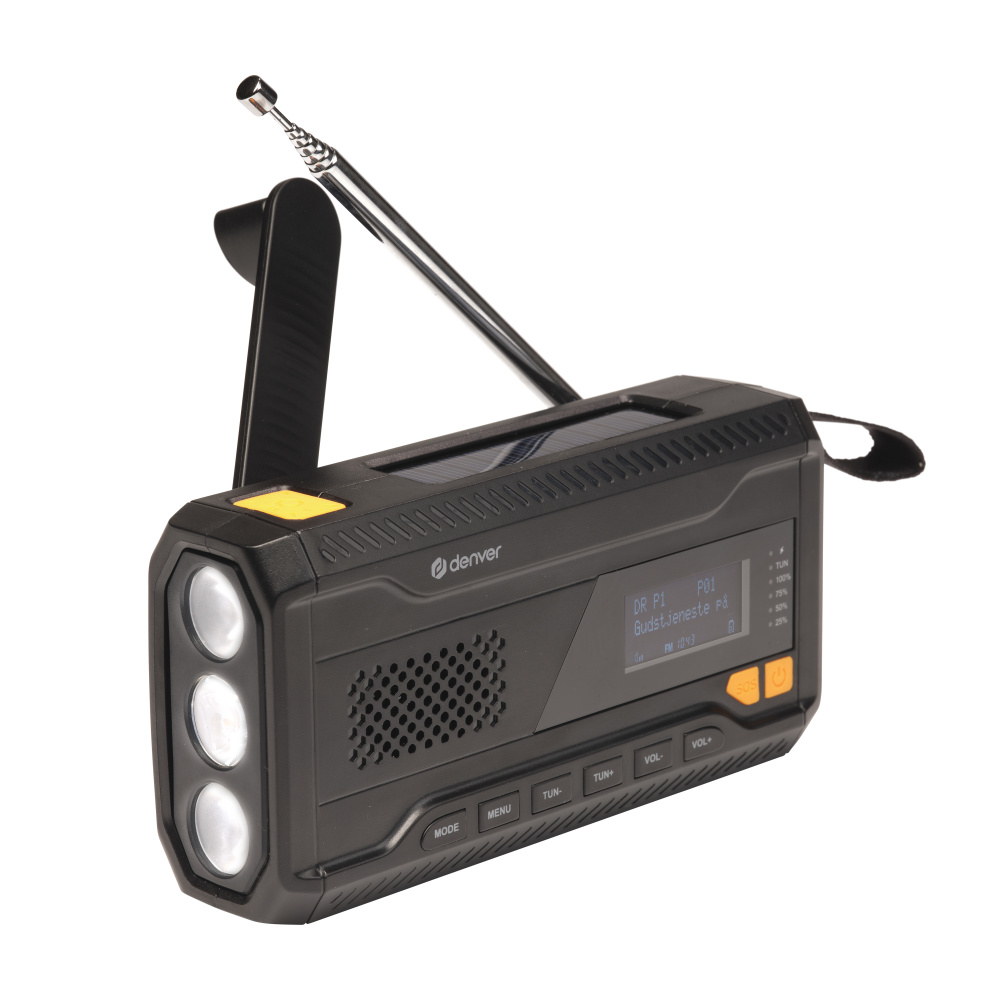 Notfallradio mit DAB+ und Taschenlampe