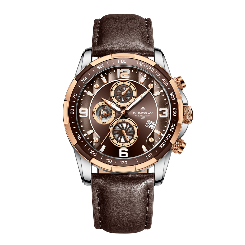 Herren-Armbanduhr Blingray Trailblazer, roségold