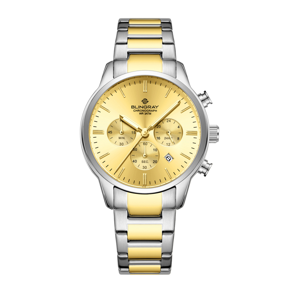 Herren-Armbanduhr Blingray Ocean Pilot, gold