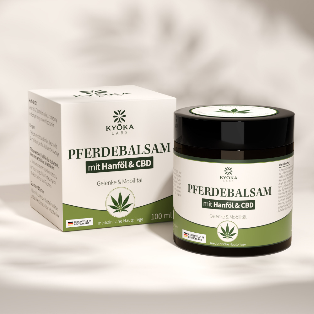 Kyoka Pferdebalsam mit Hanföl & CBD