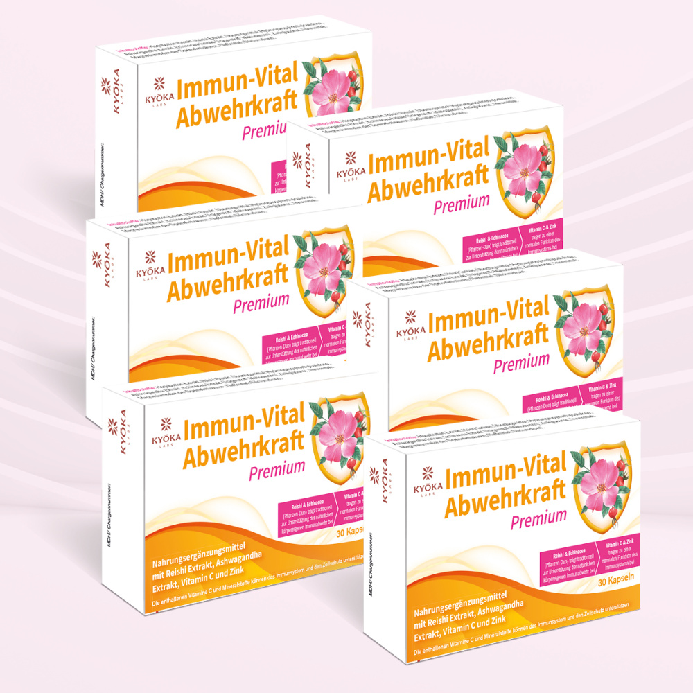 Produktabbildung: Kyoka Immun-Vital Abwehrkraft Premium (6 x 30 Kapseln)