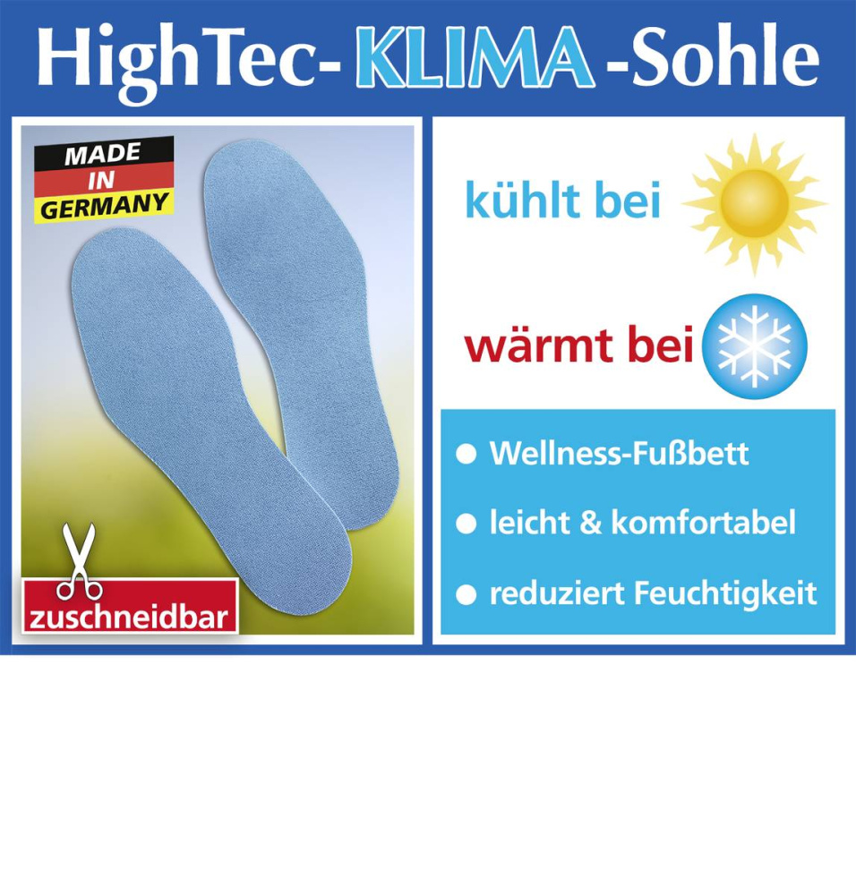 High-Tec Funktions-Sohle Gr.36-41 2 Paar