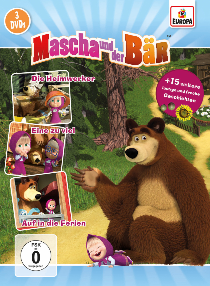 0889853733491 - - GEBRAUCHT Mascha und der Bär 3er-Box 2 (Folgen 5 6 7) [3 DVDs] - Preis vom 02062023 050629 h