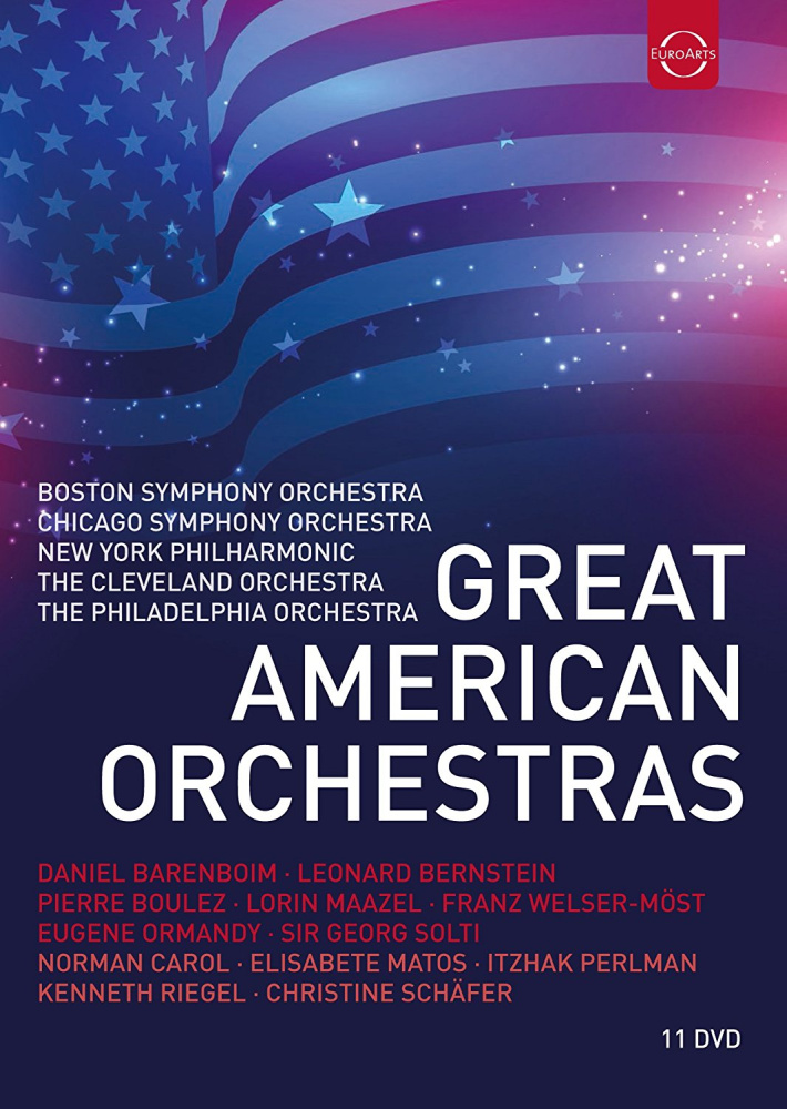 0880242970183 - Great American Orchestras (11 DVDs) - Daniel Barenboim Pierre Boulez Cso Bso Pbo (DVD)