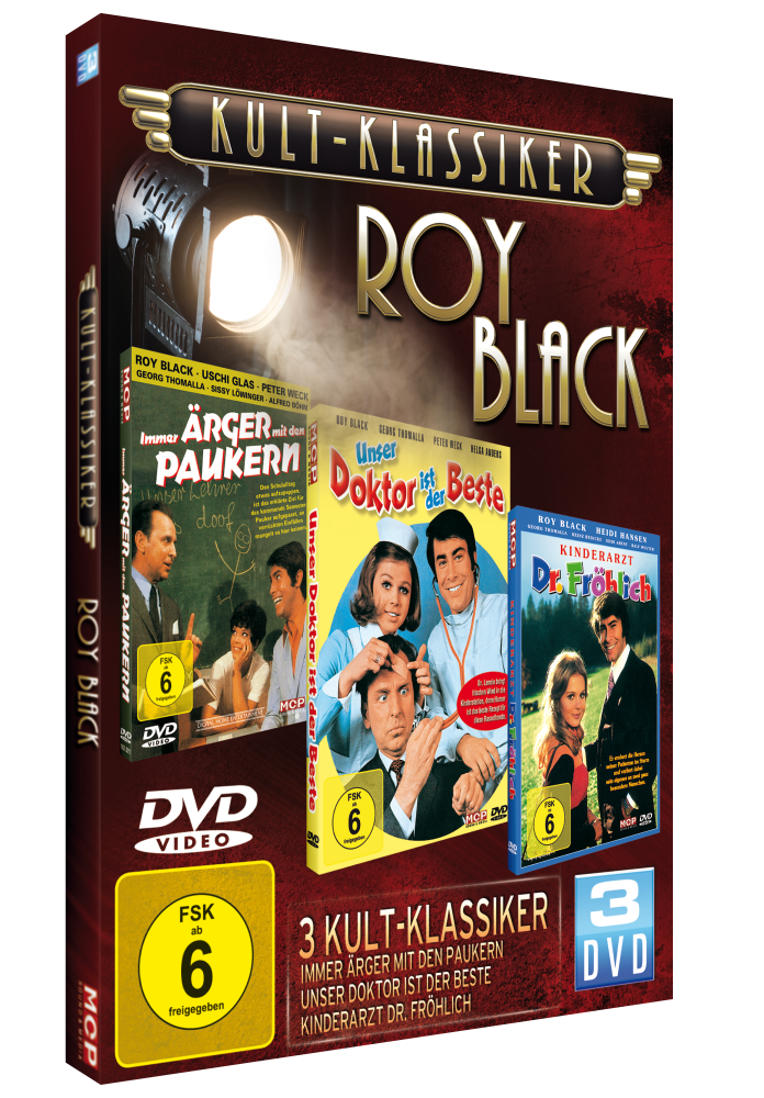 9002986633495 - Roy Black - GEBRAUCHT Kultklassiker mit Roy Black (3DVDs Immer Ärger mit den Paukern Unser Doktor ist der Beste Kinderarzt Dr Fröhlich) - Preis vom 10102023 051134 h