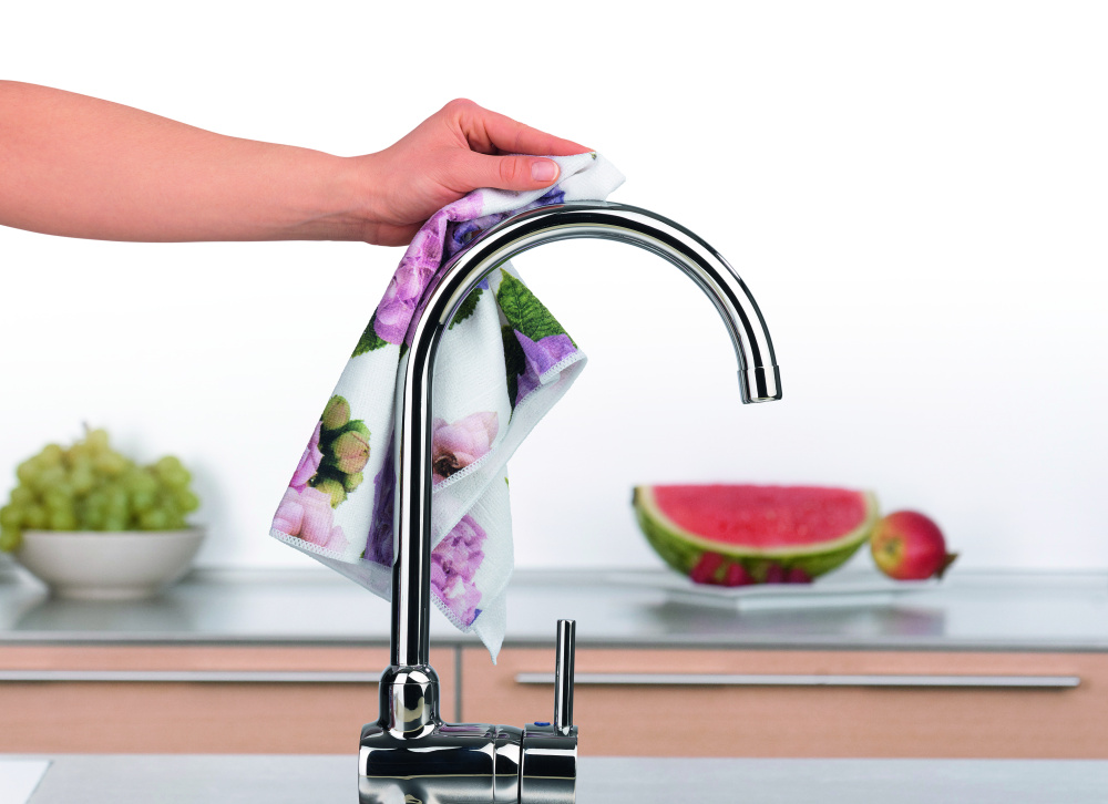 Geschirrtücher Microfaser "Hortensien" 10er-Set